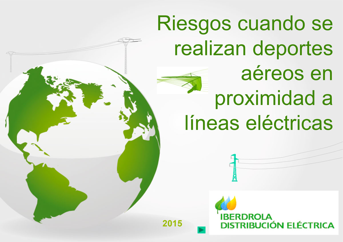 Pr&aacute;ctica de deportes a&eacute;reos cerca de una l&iacute;nea el&eacute;ctrica
